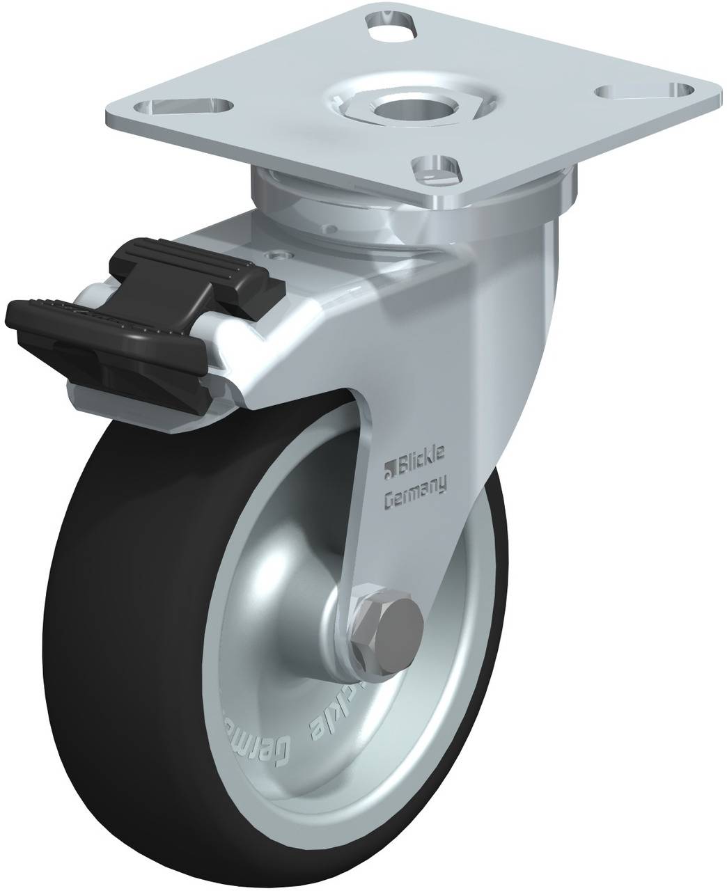 Blickle 757090 LPA-PATH 75G-FI Kółko skrętne z hamulcem Średnica koła: 75 mm Maksymalne obciążenie: 75 kg 1 szt. - obrazek 1