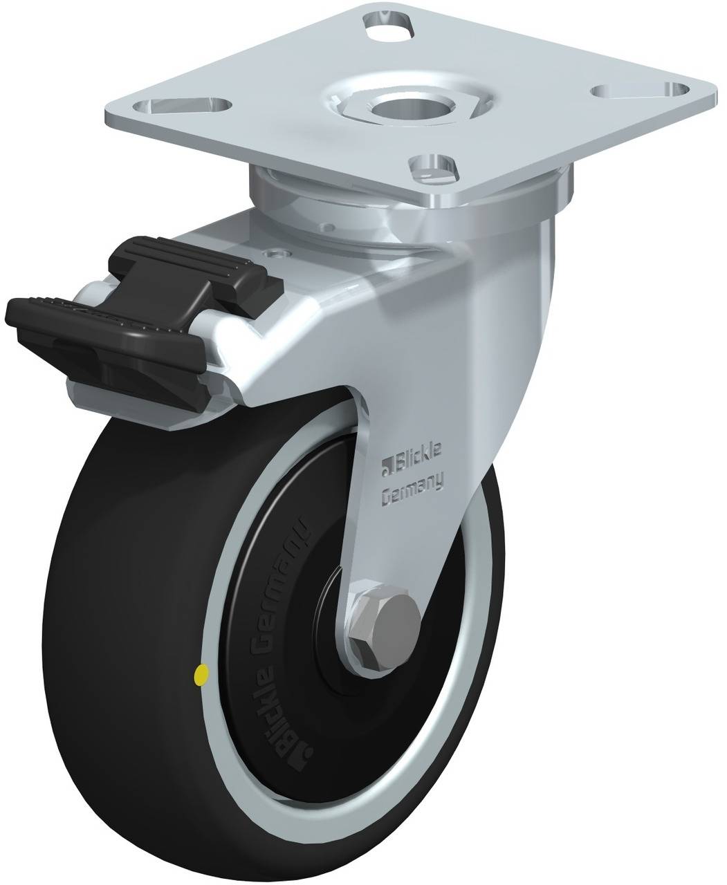 Blickle 848925 LPA-PATH 75KF-FI-ELS Kółko skrętne z hamulcem Średnica koła: 75 mm Maksymalne obciążenie: 65 kg 1 szt. - obrazek 1