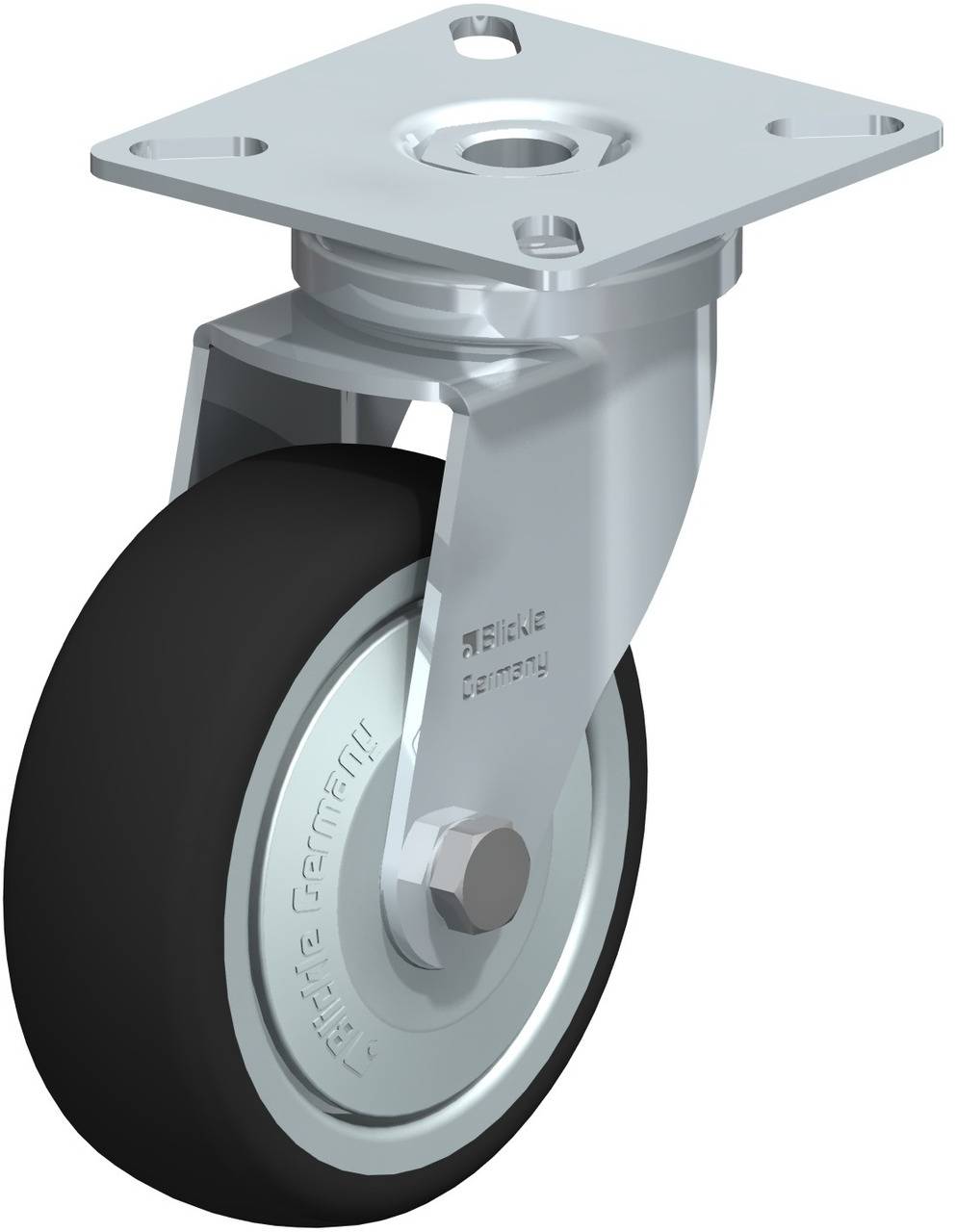 Blickle 757092 LPA-PATH 75KF Kółko skrętne Średnica koła: 75 mm Maksymalne obciążenie: 75 kg 1 szt. - obrazek 1