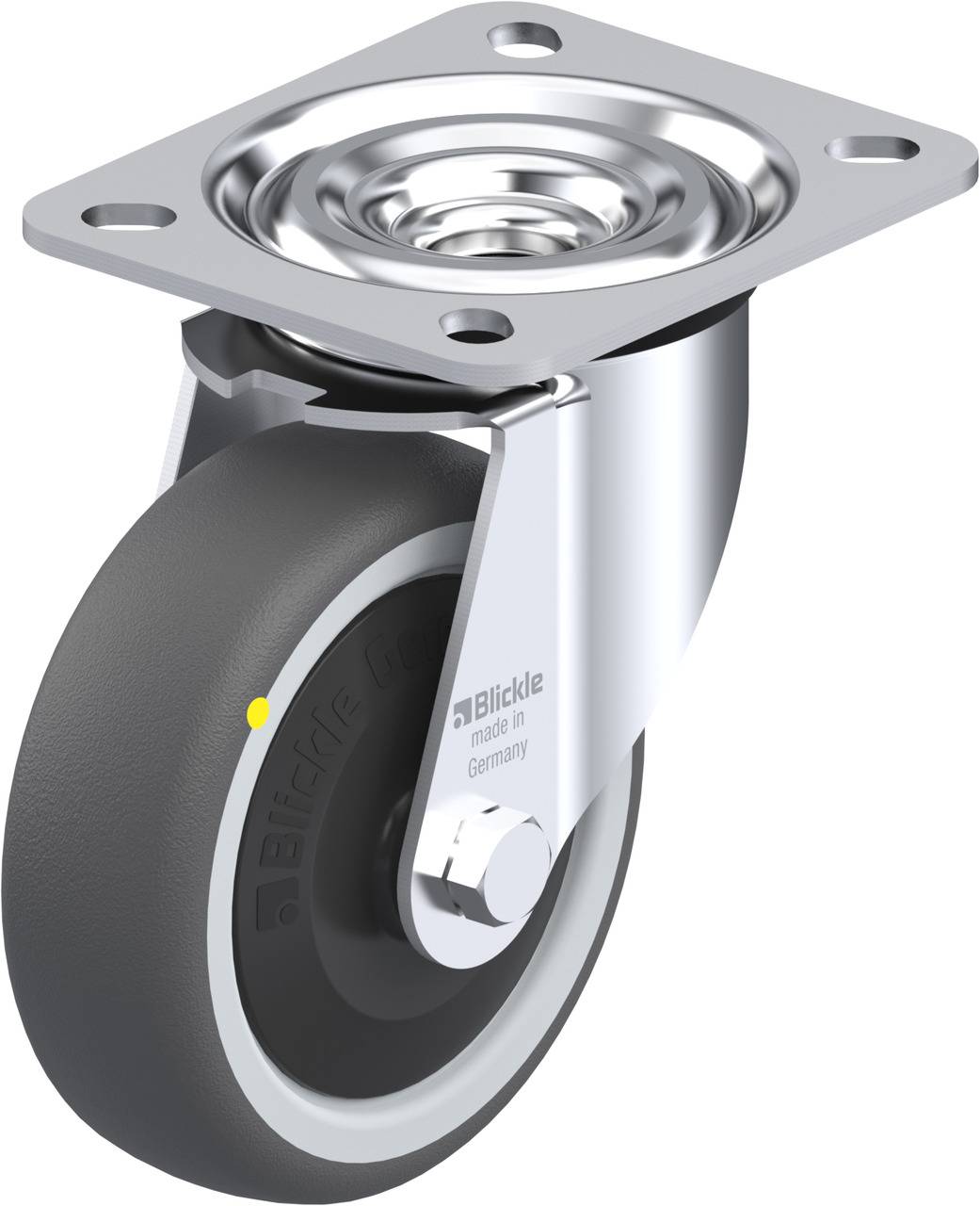 Blickle 852198 L-PATH 100KF-ELS Kółko skrętne Średnica koła: 100 mm Maksymalne obciążenie: 130 kg 1 szt. - obrazek 1