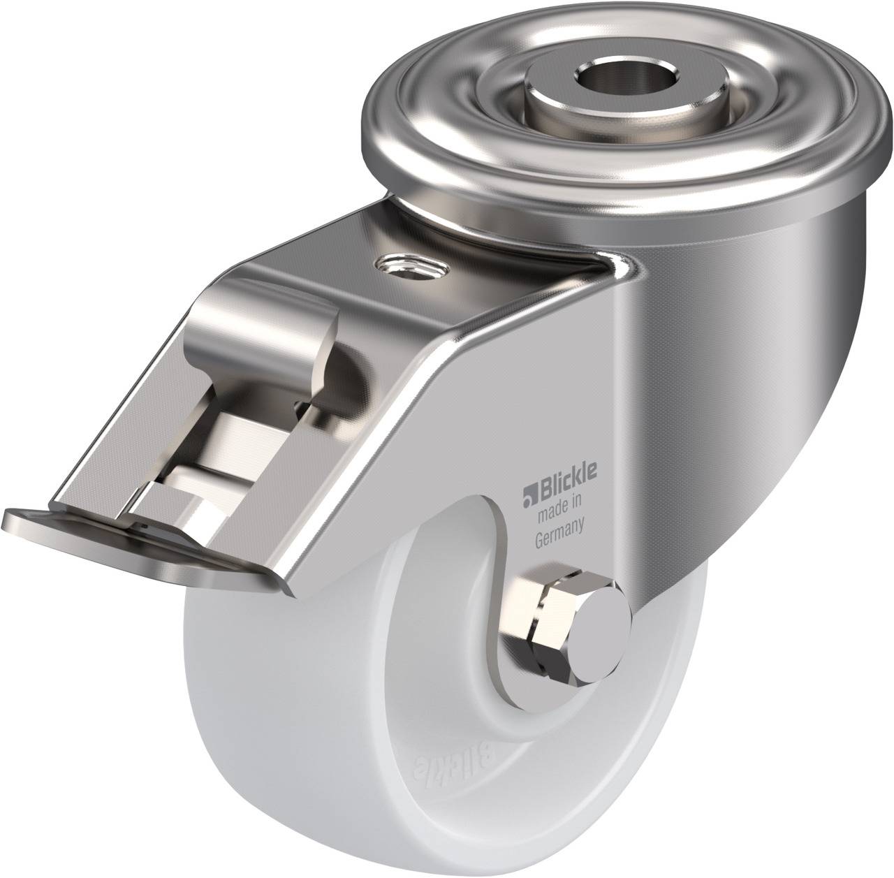 Blickle 755355 LEXR-PO 75XR-FI Kółko skrętne z hamulcem Średnica koła: 75 mm Maksymalne obciążenie: 150 kg 1 szt. - obrazek 1