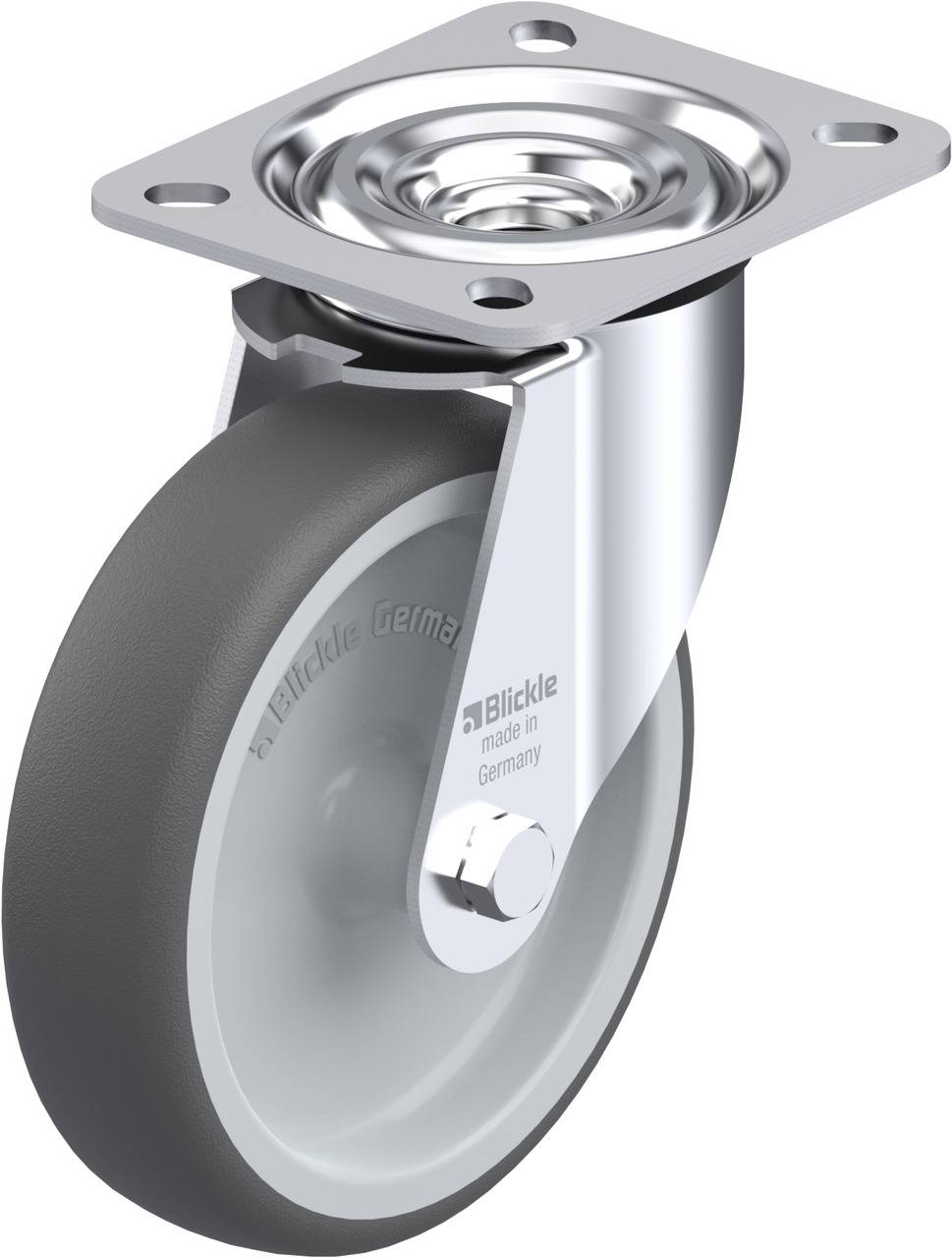 Blickle 847016 L-PATH 125G Kółko skrętne Średnica koła: 125 mm Maksymalne obciążenie: 250 kg 1 szt. - obrazek 1