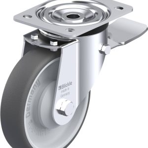 Blickle 852209 L-PATH 160KA-ST Kółko skrętne z hamulcem Średnica koła: 160 mm Maksymalne obciążenie: 400 kg 1 szt.