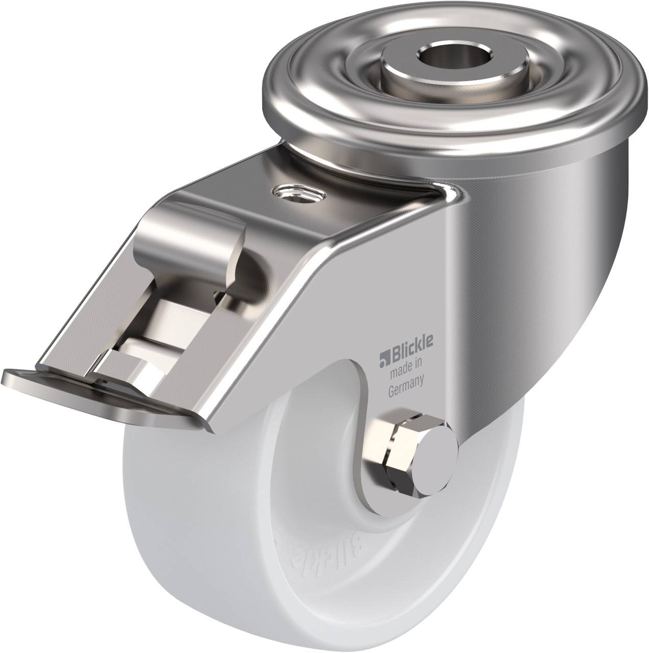 Blickle 740072 LEXR-PO 80XR-FI Kółko skrętne z hamulcem Średnica koła: 80 mm Maksymalne obciążenie: 150 kg 1 szt. - obrazek 1