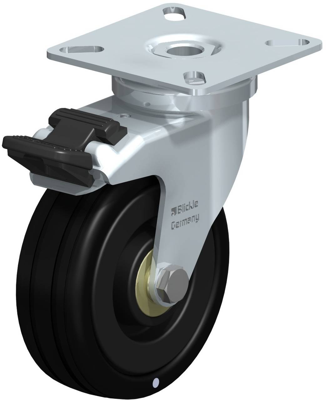 Blickle 305235 LPA-VPA 75K-FI-EL Kółko skrętne z hamulcem Średnica koła: 75 mm Maksymalne obciążenie: 45 kg 1 szt. - obrazek 1