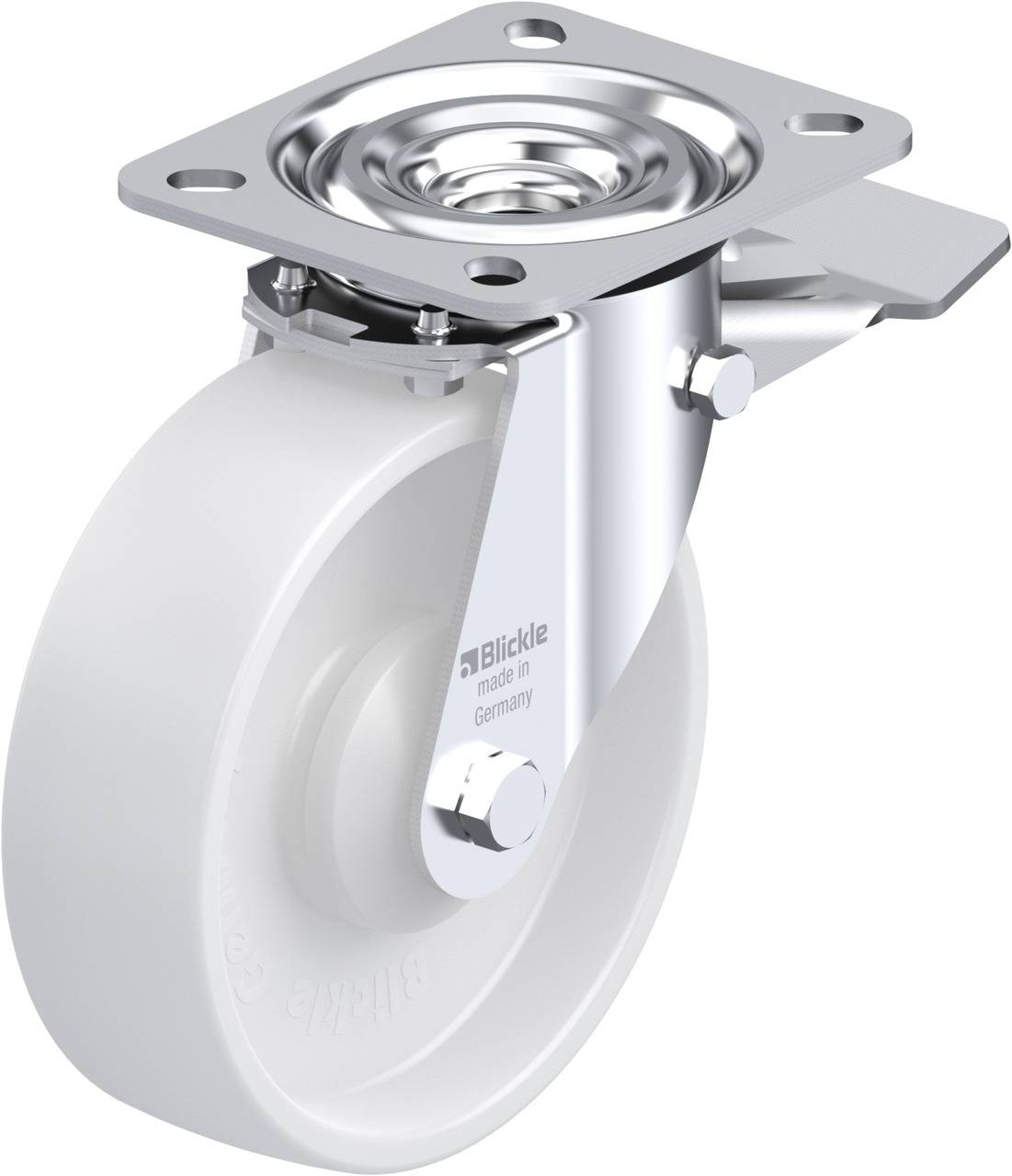 Blickle 623462 L-PO 125KA-ST Kółko skrętne z hamulcem Średnica koła: 125 mm Maksymalne obciążenie: 250 kg 1 szt. - obrazek 1