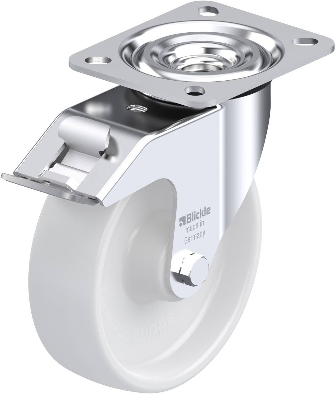 Blickle 9167 L-PO 125R-FI Kółko skrętne z hamulcem Średnica koła: 125 mm Maksymalne obciążenie: 250 kg 1 szt. - obrazek 1