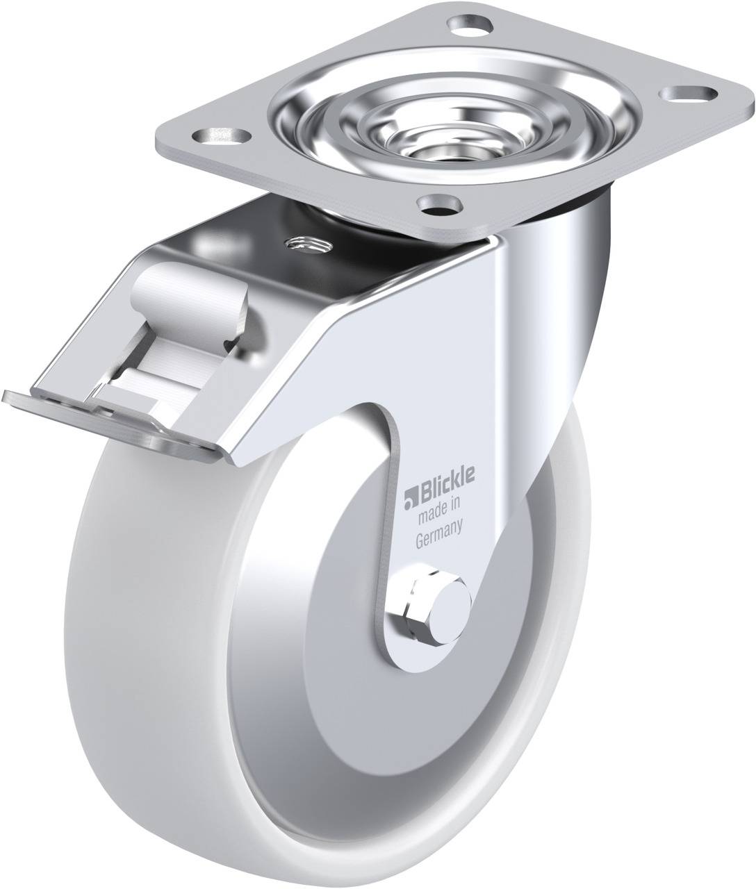 Blickle 329219 L-PO 125R-FI-FA Kółko skrętne z hamulcem Średnica koła: 125 mm Maksymalne obciążenie: 250 kg 1 szt. - obrazek 1