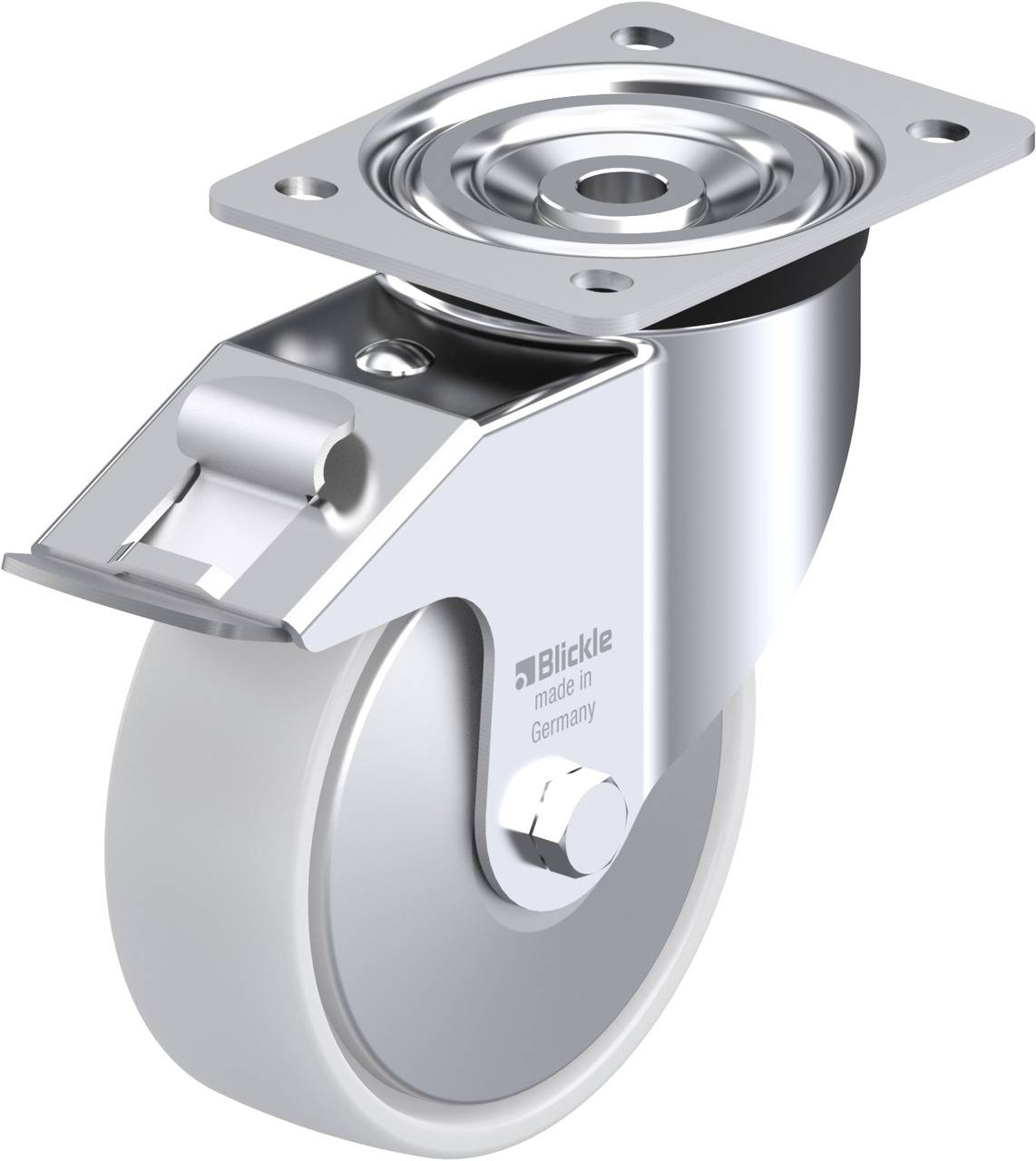 Blickle 239038 L-PO 150G-FI-FA Kółko skrętne z hamulcem Średnica koła: 150 mm Maksymalne obciążenie: 400 kg 1 szt. - obrazek 1