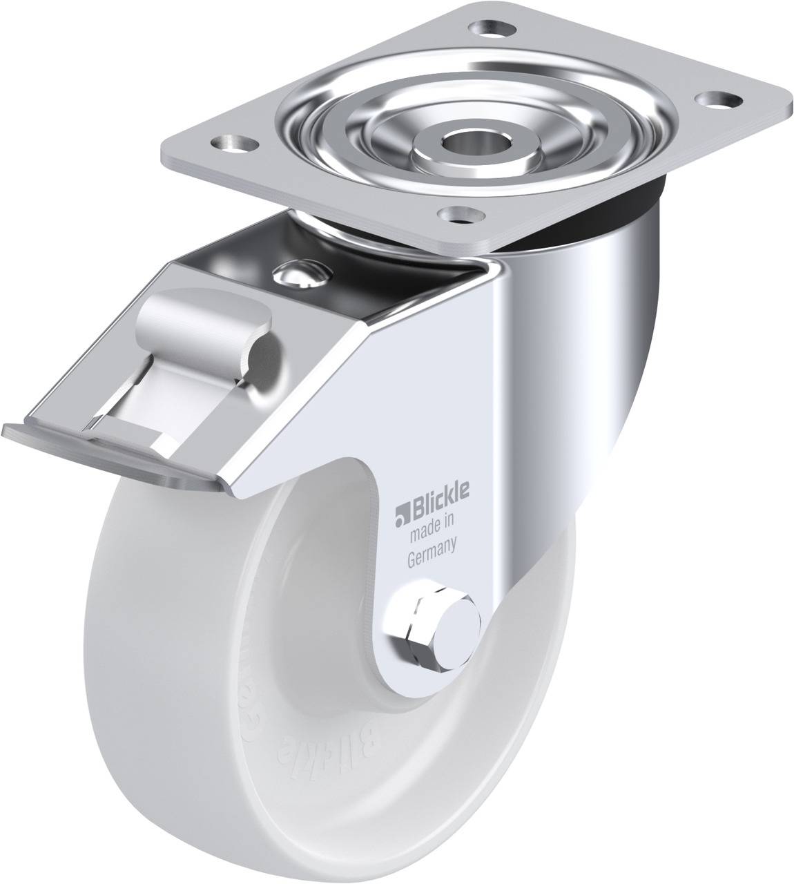 Blickle 49502 L-PO 150XR-FI Kółko skrętne z hamulcem Średnica koła: 150 mm Maksymalne obciążenie: 400 kg 1 szt. - obrazek 1