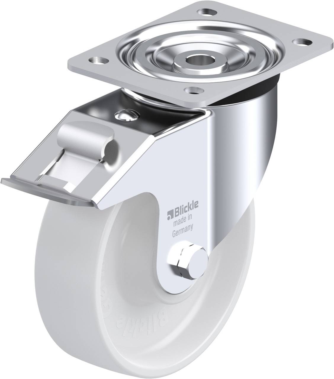 Blickle 580035 L-PO 160K-FI Kółko skrętne z hamulcem Średnica koła: 160 mm Maksymalne obciążenie: 400 kg 1 szt. - obrazek 1