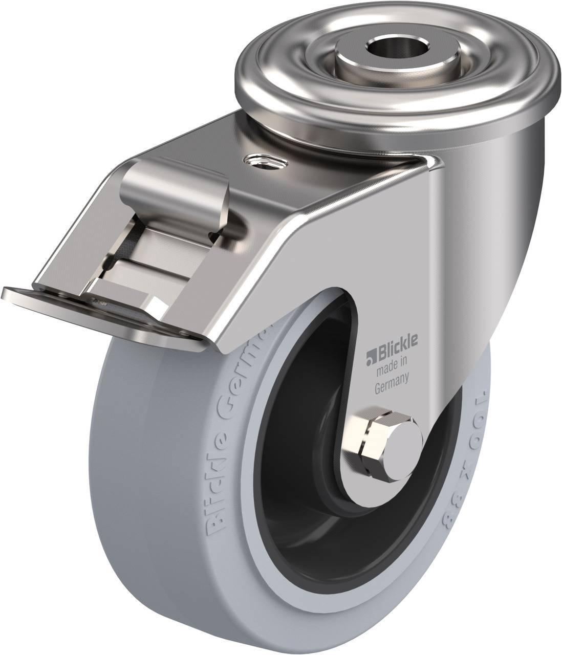 Blickle 632083 LEXR-POEV 100XR-FI-SG Kółko skrętne z hamulcem Średnica koła: 100 mm Maksymalne obciążenie: 150 kg 1 szt. - obrazek 1