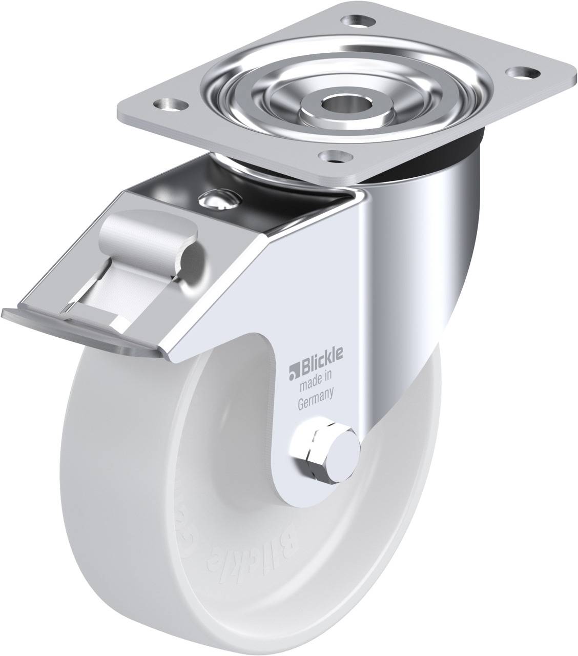 Blickle 580043 L-PO 160R-FI Kółko skrętne z hamulcem Średnica koła: 160 mm Maksymalne obciążenie: 400 kg 1 szt. - obrazek 1
