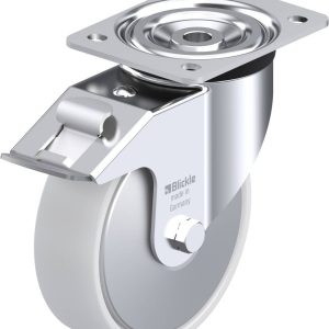 Blickle 741607 L-PO 160R-FI-FA Kółko skrętne z hamulcem Średnica koła: 160 mm Maksymalne obciążenie: 400 kg 1 szt.