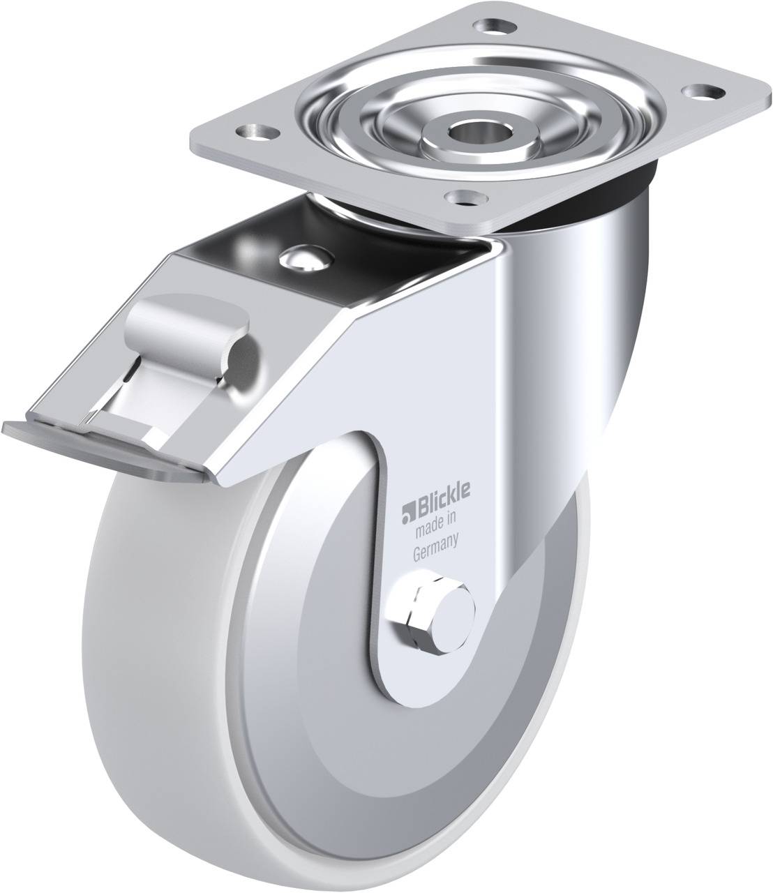 Blickle 31583 L-PO 175R-FI-FA Kółko skrętne z hamulcem Średnica koła: 175 mm Maksymalne obciążenie: 400 kg 1 szt. - obrazek 1