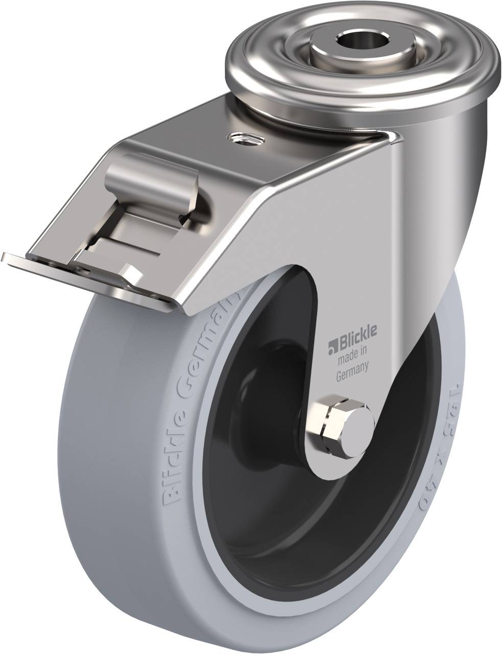 Blickle 761526 LEXR-POEV 125G-FI-SG Kółko skrętne z hamulcem Średnica koła: 125 mm Maksymalne obciążenie: 150 kg 1 szt. - obrazek 1