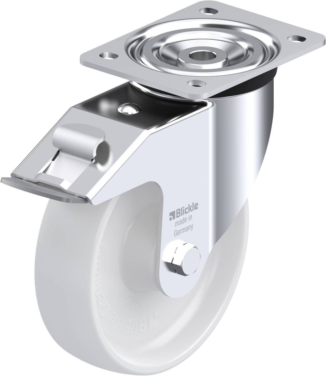 Blickle 323337 L-PO 175XR-FI Kółko skrętne z hamulcem Średnica koła: 175 mm Maksymalne obciążenie: 400 kg 1 szt. - obrazek 1