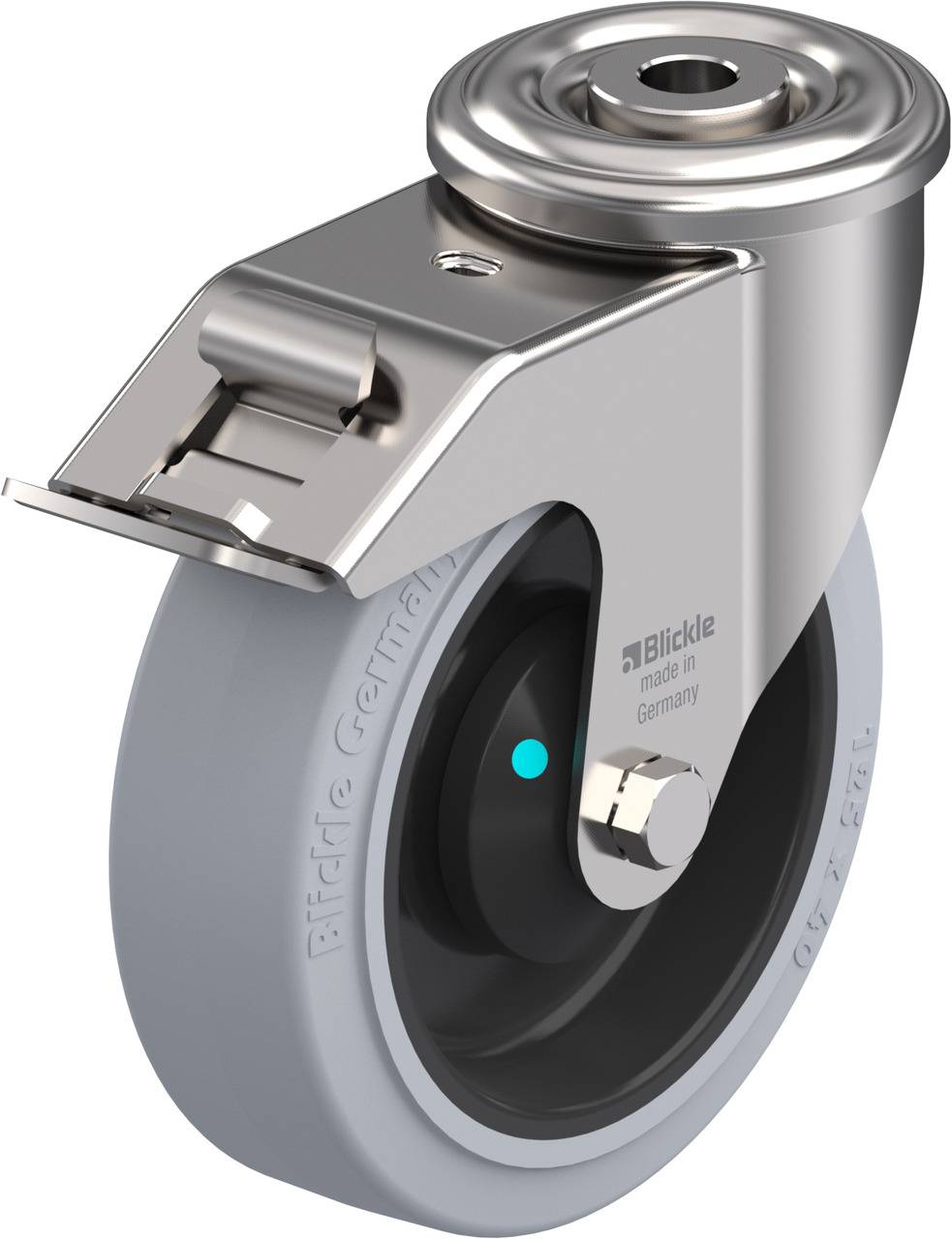 Blickle 616896 LEXR-POEV 125KAD-FI-SG Kółko skrętne z hamulcem Średnica koła: 125 mm Maksymalne obciążenie: 150 kg 1 szt - obrazek 1