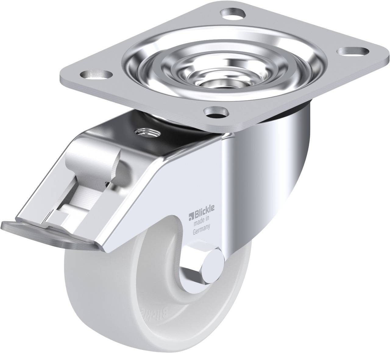 Blickle 295626 L-PO 75R-FI Kółko skrętne z hamulcem Średnica koła: 75 mm Maksymalne obciążenie: 200 kg 1 szt. - obrazek 1