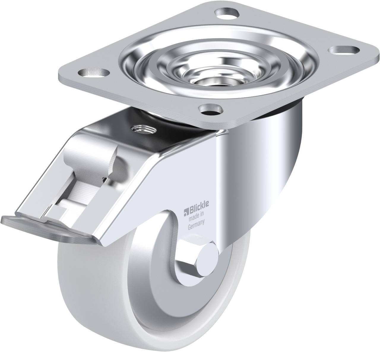 Blickle 310664 L-PO 80G-FI-FA Kółko skrętne z hamulcem Średnica koła: 80 mm Maksymalne obciążenie: 220 kg 1 szt. - obrazek 1