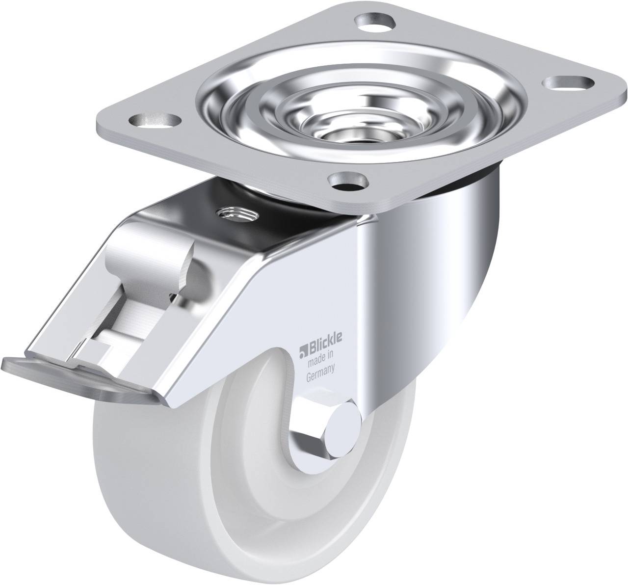 Blickle 839203 L-PO 80KA-FI Kółko skrętne z hamulcem Średnica koła: 80 mm Maksymalne obciążenie: 220 kg 1 szt. - obrazek 1