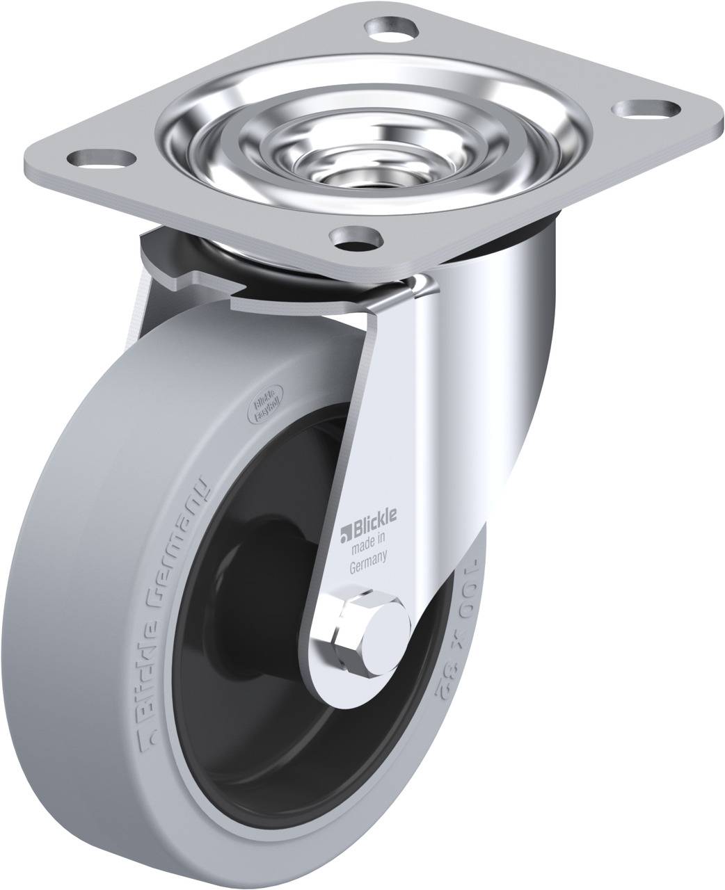 Blickle 313155 L-POEV 100G-SG Kółko skrętne Średnica koła: 100 mm Maksymalne obciążenie: 200 kg 1 szt. - obrazek 1