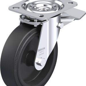 Blickle 850539 L-POEV 125G-ST Kółko skrętne z hamulcem Średnica koła: 125 mm Maksymalne obciążenie: 250 kg 1 szt.