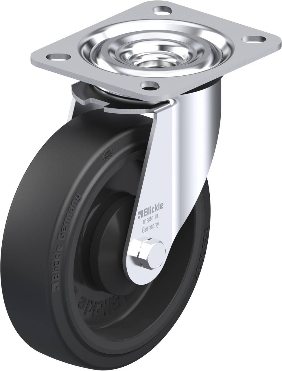 Blickle 43026 L-POEV 125KA Kółko skrętne Średnica koła: 125 mm Maksymalne obciążenie: 250 kg 1 szt. - obrazek 1