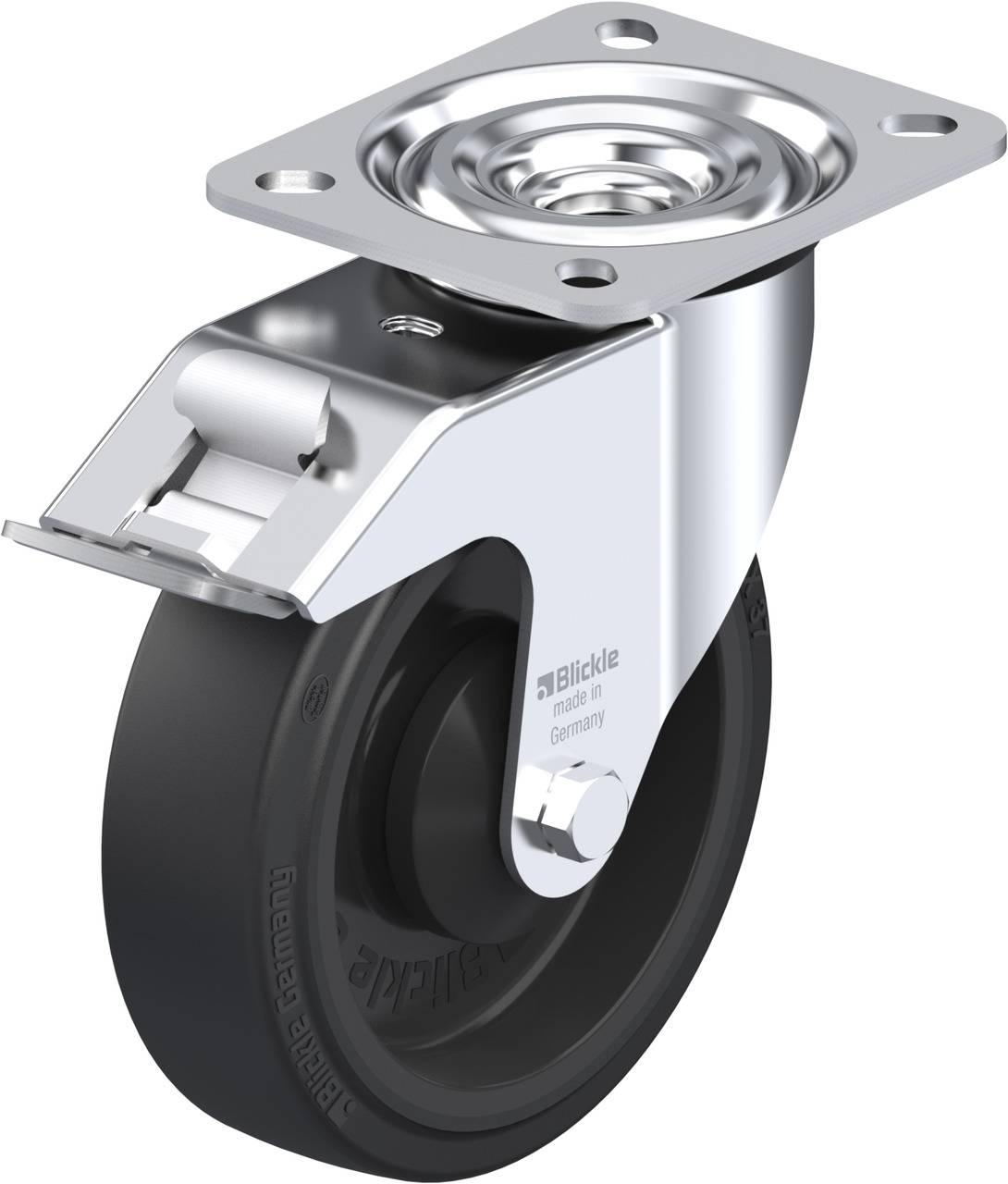 Blickle 230532 L-POEV 125KA-FI Kółko skrętne z hamulcem Średnica koła: 125 mm Maksymalne obciążenie: 250 kg 1 szt. - obrazek 1