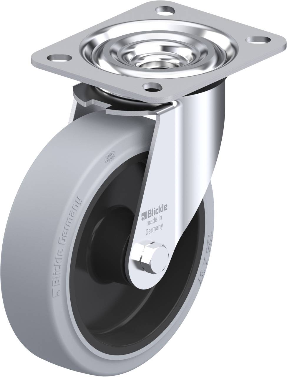 Blickle 850563 L-POEV 125XR-SG Kółko skrętne Średnica koła: 125 mm Maksymalne obciążenie: 250 kg 1 szt. - obrazek 1