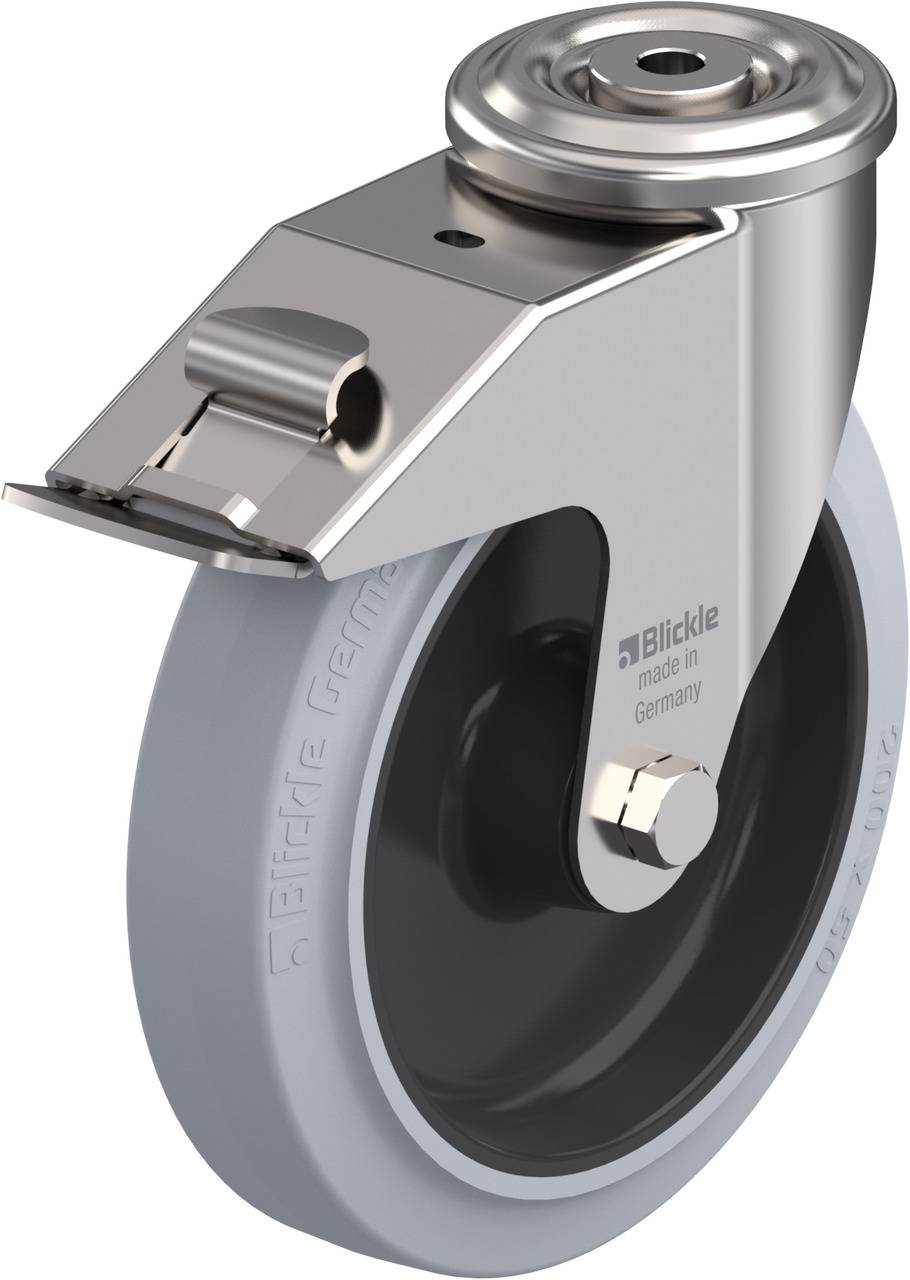 Blickle 654236 LEXR-POEV 200XR-FI-SG Kółko skrętne z hamulcem Średnica koła: 200 mm Maksymalne obciążenie: 300 kg 1 szt. - obrazek 1