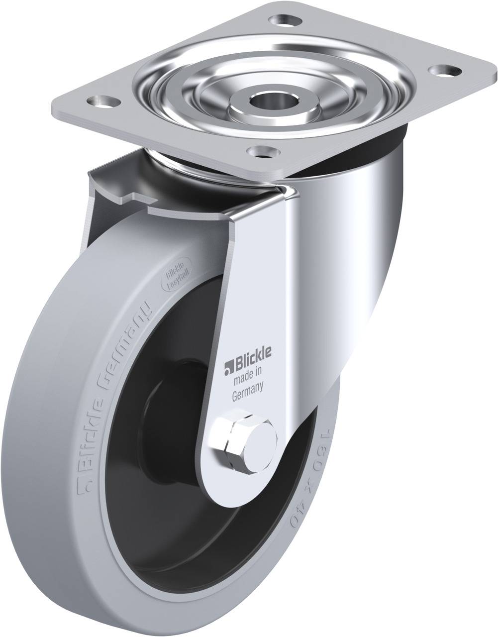 Blickle 850595 L-POEV 161R-SG Kółko skrętne Średnica koła: 160 mm Maksymalne obciążenie: 320 kg 1 szt. - obrazek 1