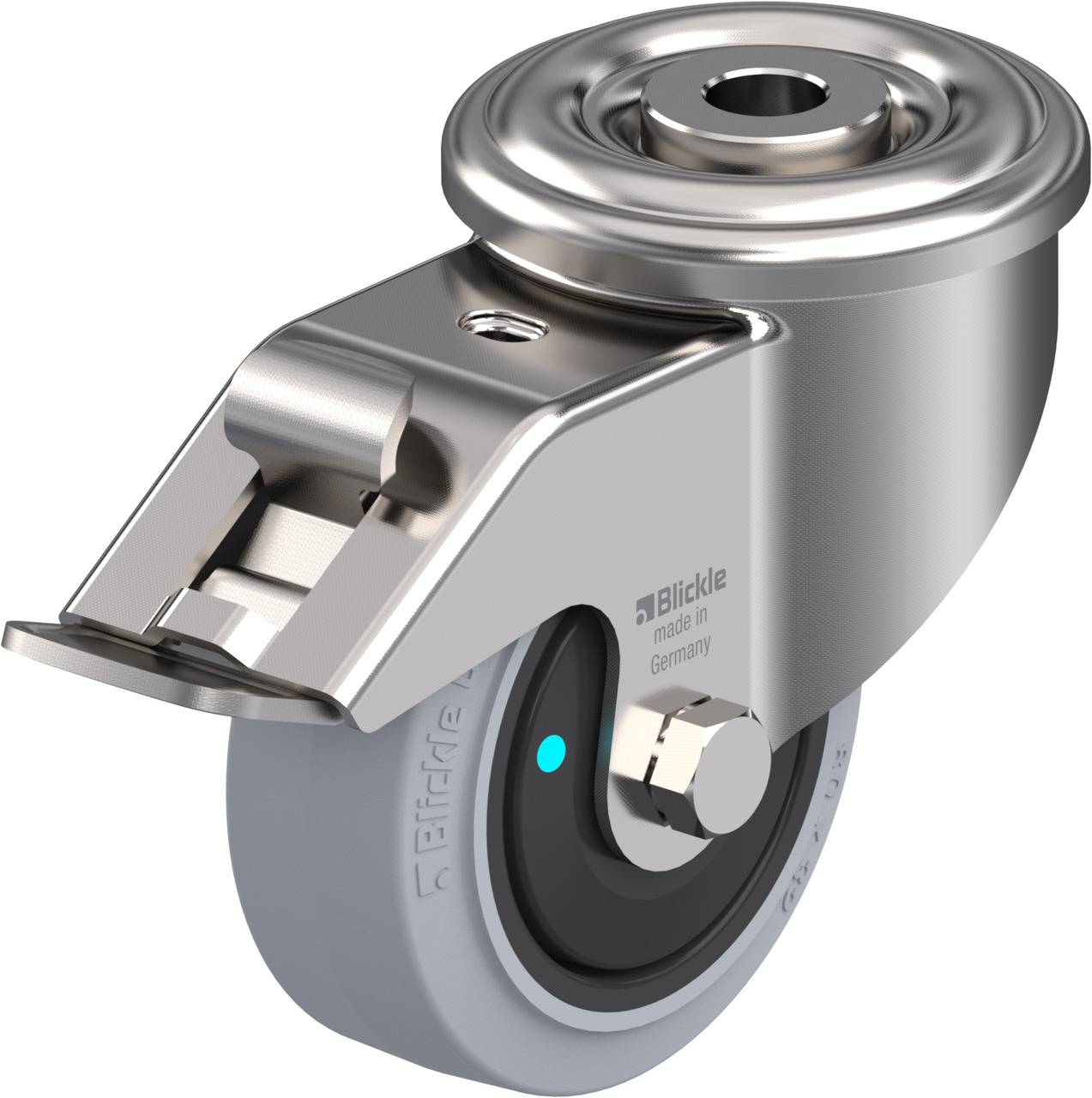 Blickle 754511 LEXR-POEV 80KFD-FI-SG Kółko skrętne z hamulcem Średnica koła: 80 mm Maksymalne obciążenie: 140 kg 1 szt. - obrazek 1