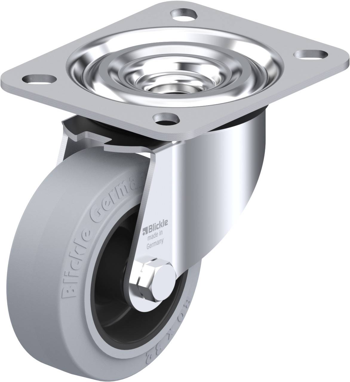 Blickle 850445 L-POEV 80G-SG Kółko skrętne Średnica koła: 80 mm Maksymalne obciążenie: 140 kg 1 szt. - obrazek 1