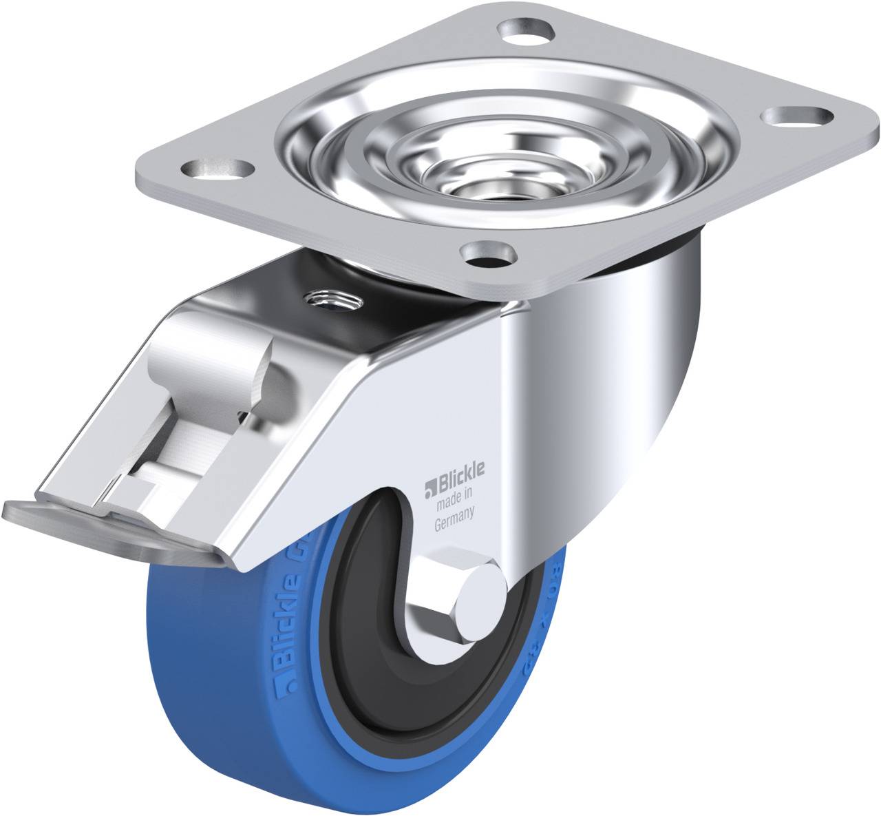 Blickle 850484 L-POEV 80KF-FI-SB Kółko skrętne z hamulcem Średnica koła: 80 mm Maksymalne obciążenie: 140 kg 1 szt. - obrazek 1