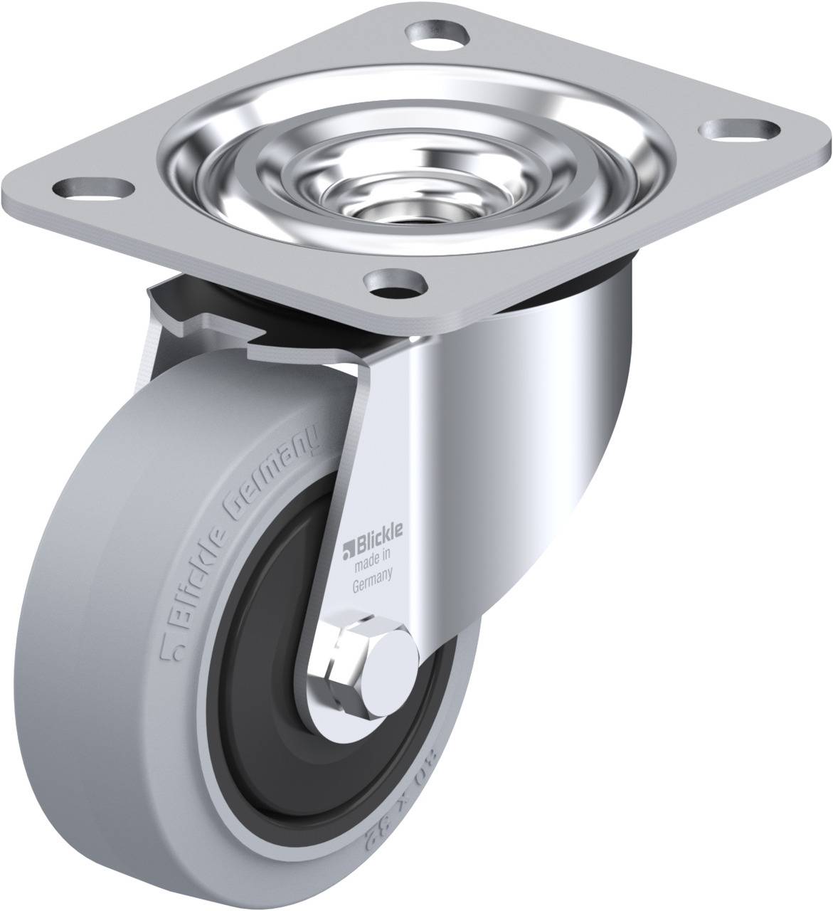 Blickle 850497 L-POEV 80KF-SG Kółko skrętne Średnica koła: 80 mm Maksymalne obciążenie: 140 kg 1 szt. - obrazek 1
