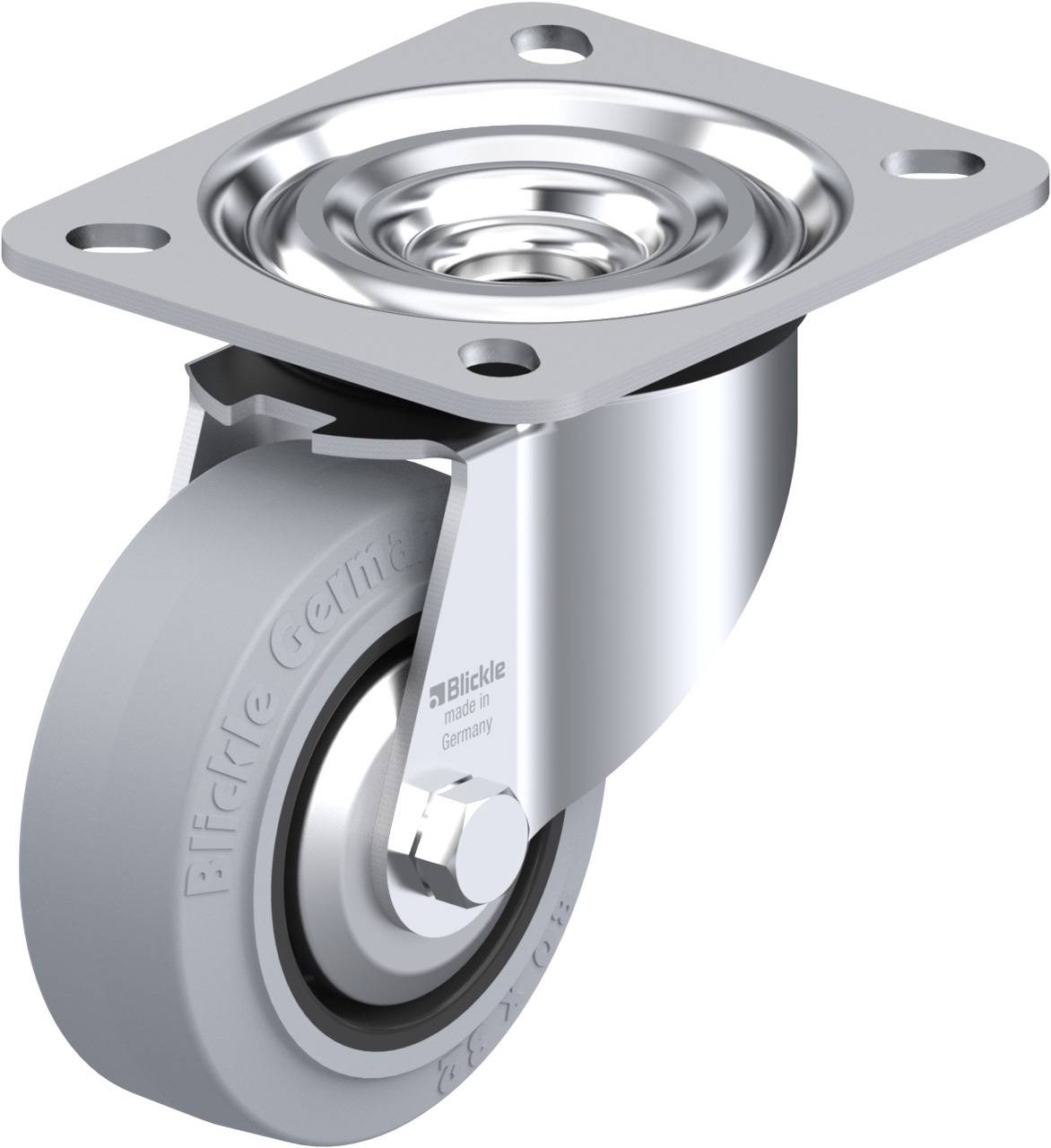 Blickle 742849 L-POEV 80R-SG-FA Kółko skrętne Średnica koła: 80 mm Maksymalne obciążenie: 140 kg 1 szt. - obrazek 1