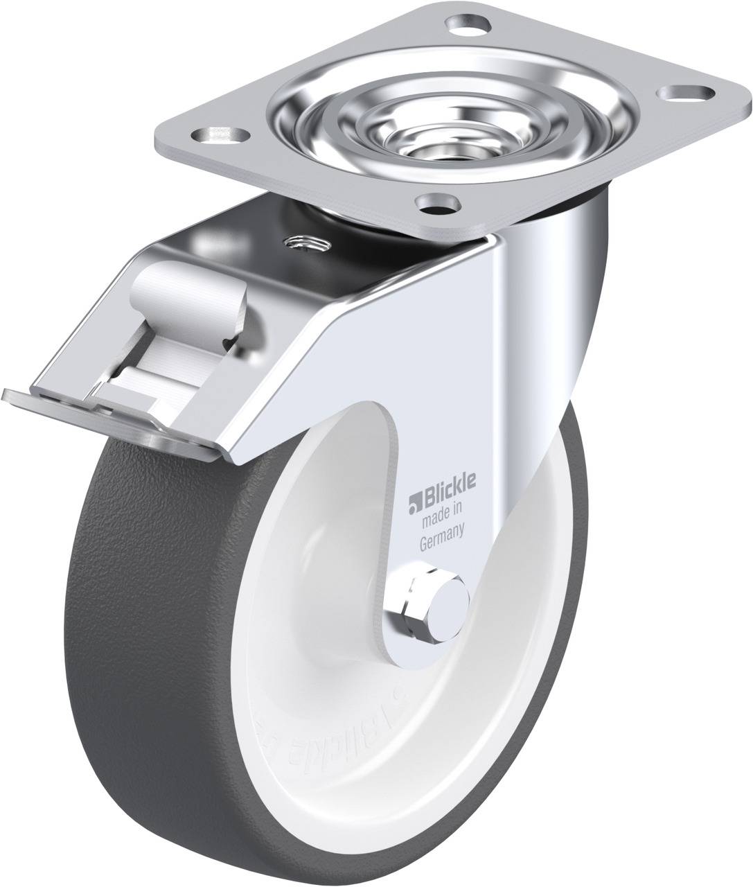 Blickle 7369 L-POTH 125G-FI Kółko skrętne z hamulcem Średnica koła: 125 mm Maksymalne obciążenie: 250 kg 1 szt. - obrazek 1