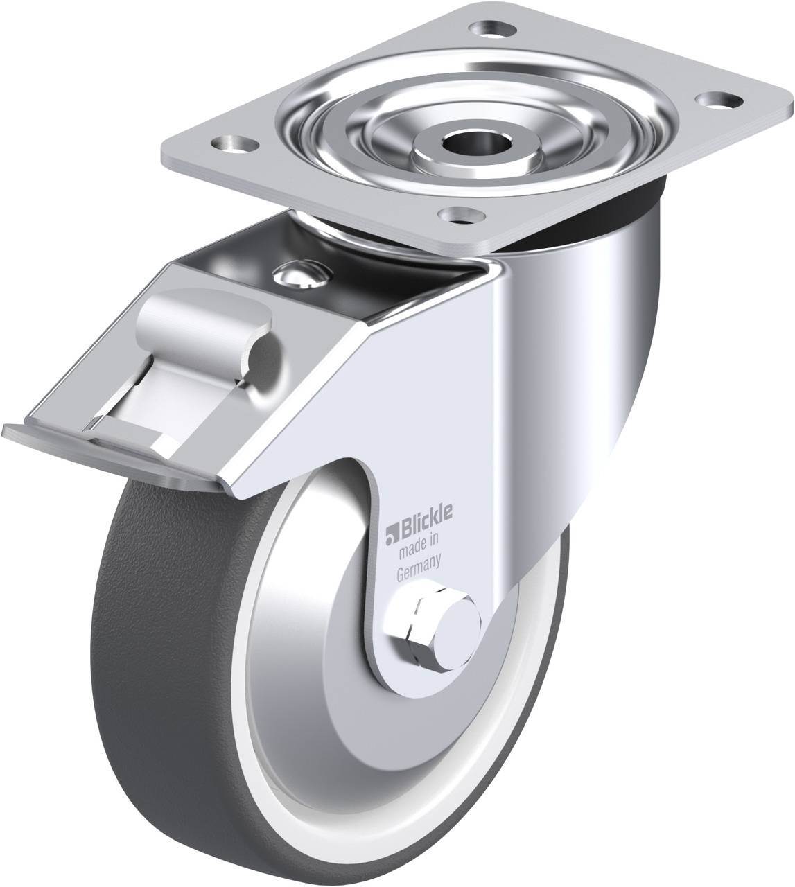 Blickle 749414 L-POTH 150G-FI-FA Kółko skrętne z hamulcem Średnica koła: 150 mm Maksymalne obciążenie: 400 kg 1 szt. - obrazek 1