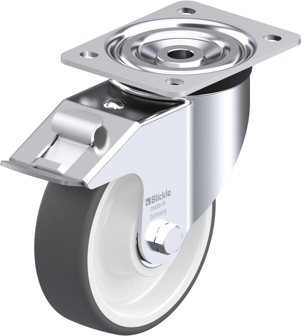 Blickle 260067 L-POTH 150K-FI Kółko skrętne z hamulcem Średnica koła: 150 mm Maksymalne obciążenie: 400 kg 1 szt. - obrazek 1