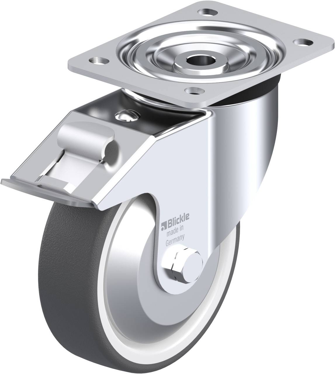 Blickle 347609 L-POTH 150K-FI-FA Kółko skrętne z hamulcem Średnica koła: 150 mm Maksymalne obciążenie: 400 kg 1 szt. - obrazek 1