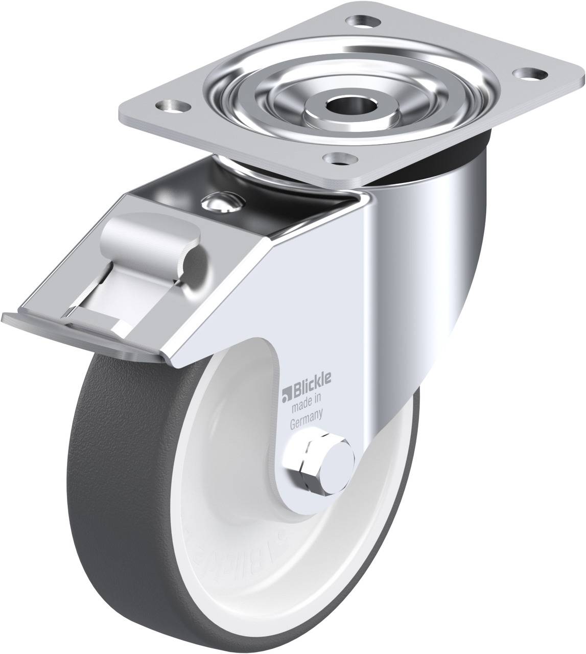 Blickle 61549 L-POTH 150R-FI Kółko skrętne z hamulcem Średnica koła: 150 mm Maksymalne obciążenie: 400 kg 1 szt. - obrazek 1