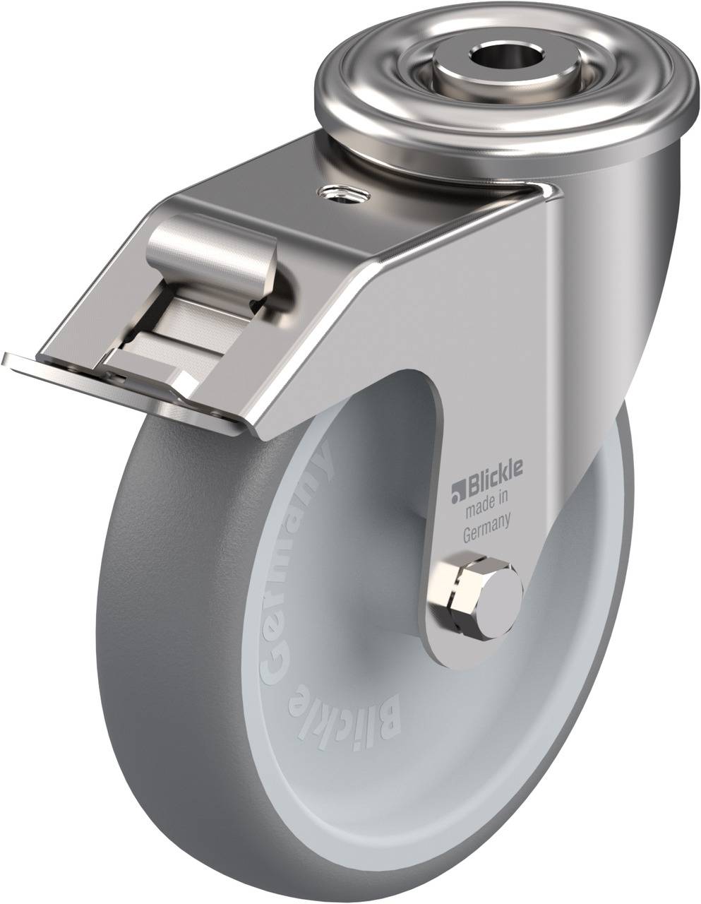 Blickle 639922 LEXR-TPA 127G-FI Kółko skrętne z hamulcem Średnica koła: 125 mm Maksymalne obciążenie: 125 kg 1 szt. - obrazek 1