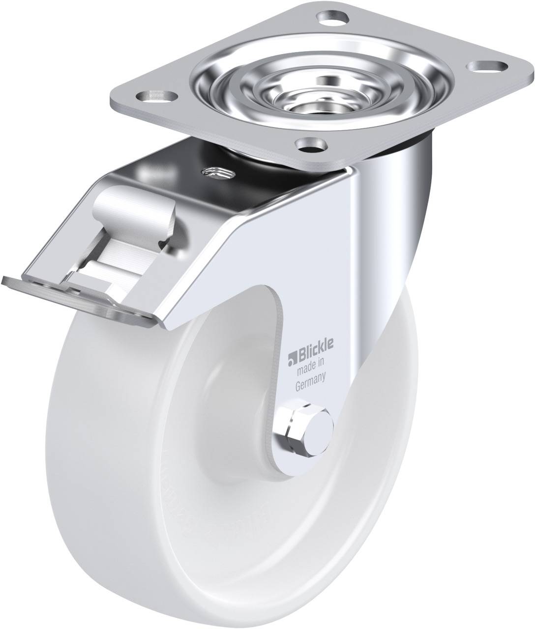 Blickle 762800 L-PPN 125R-FI Kółko skrętne z hamulcem Średnica koła: 125 mm Maksymalne obciążenie: 200 kg 1 szt. - obrazek 1