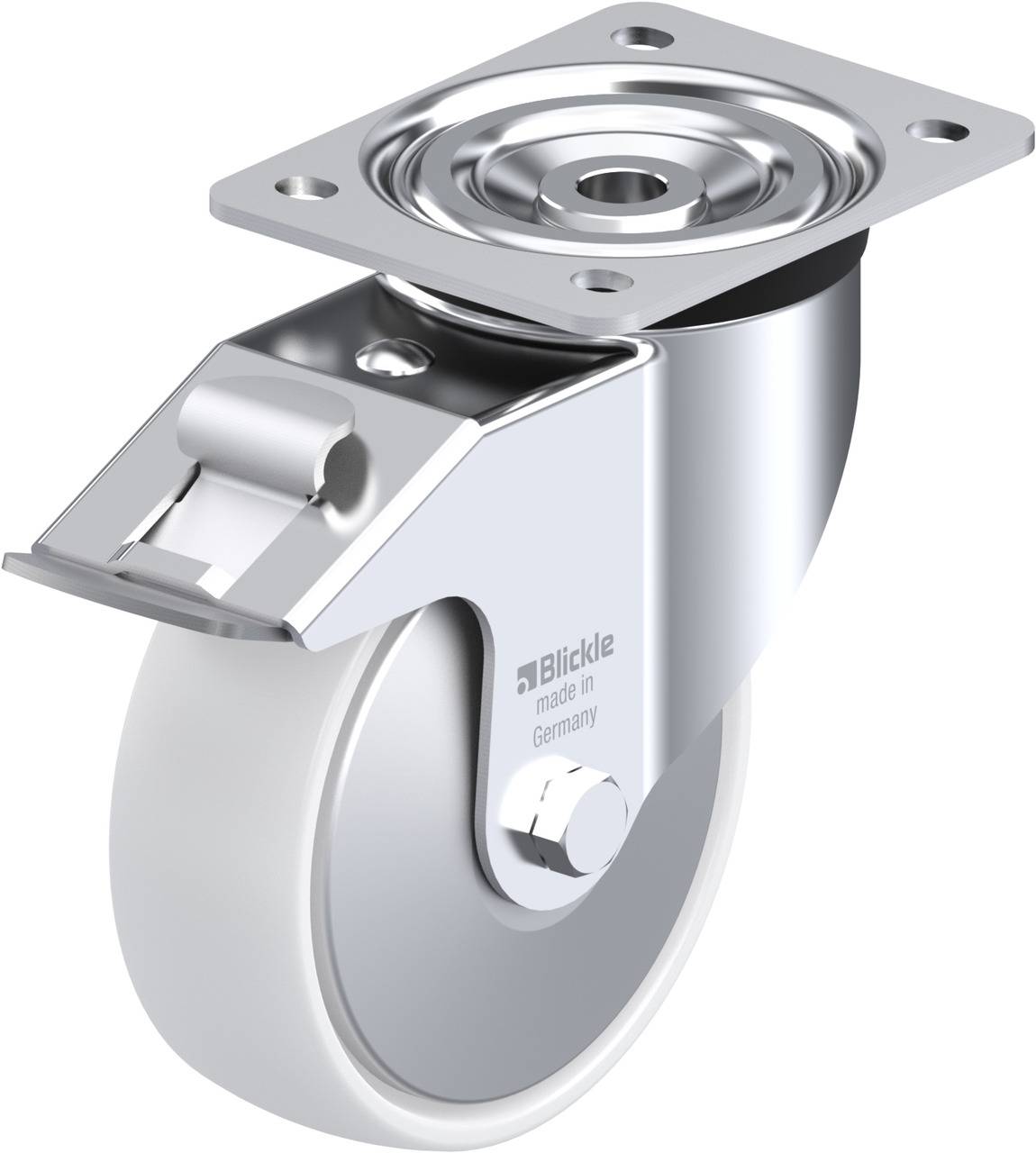 Blickle 762813 L-PPN 150R-FI-FA Kółko skrętne z hamulcem Średnica koła: 150 mm Maksymalne obciążenie: 300 kg 1 szt. - obrazek 1
