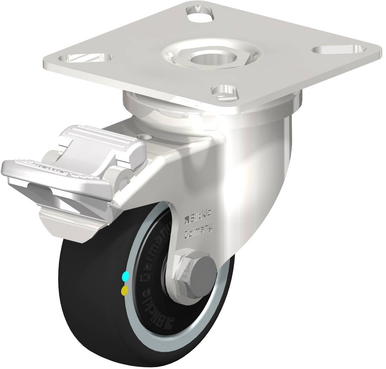 Blickle 853511 LPXA-PATH 50KFD-FI-ELS Kółko skrętne z hamulcem Średnica koła: 50 mm Maksymalne obciążenie: 50 kg 1 szt. - obrazek 1