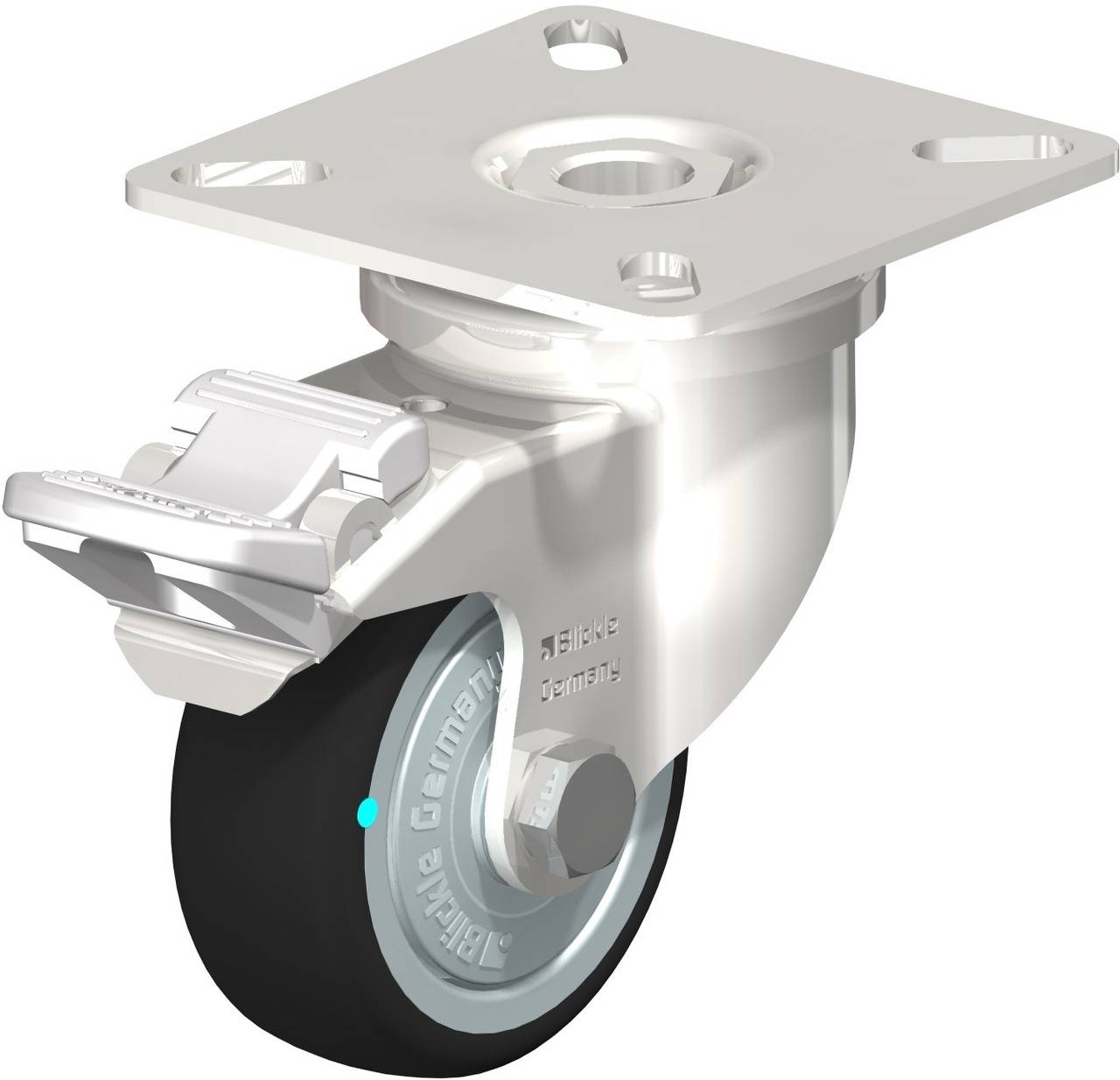 Blickle 760900 LPXA-PATH 50KFD-FI Kółko skrętne z hamulcem Średnica koła: 50 mm Maksymalne obciążenie: 75 kg 1 szt. - obrazek 1