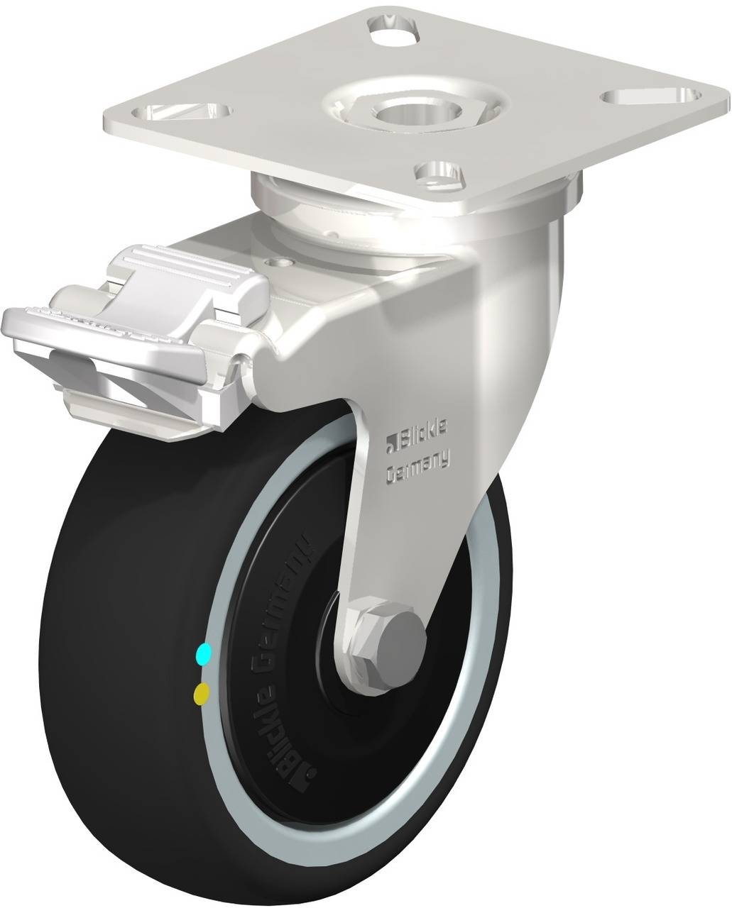 Blickle 853513 LPXA-PATH 75KFD-FI-ELS Kółko skrętne z hamulcem Średnica koła: 75 mm Maksymalne obciążenie: 65 kg 1 szt. - obrazek 1