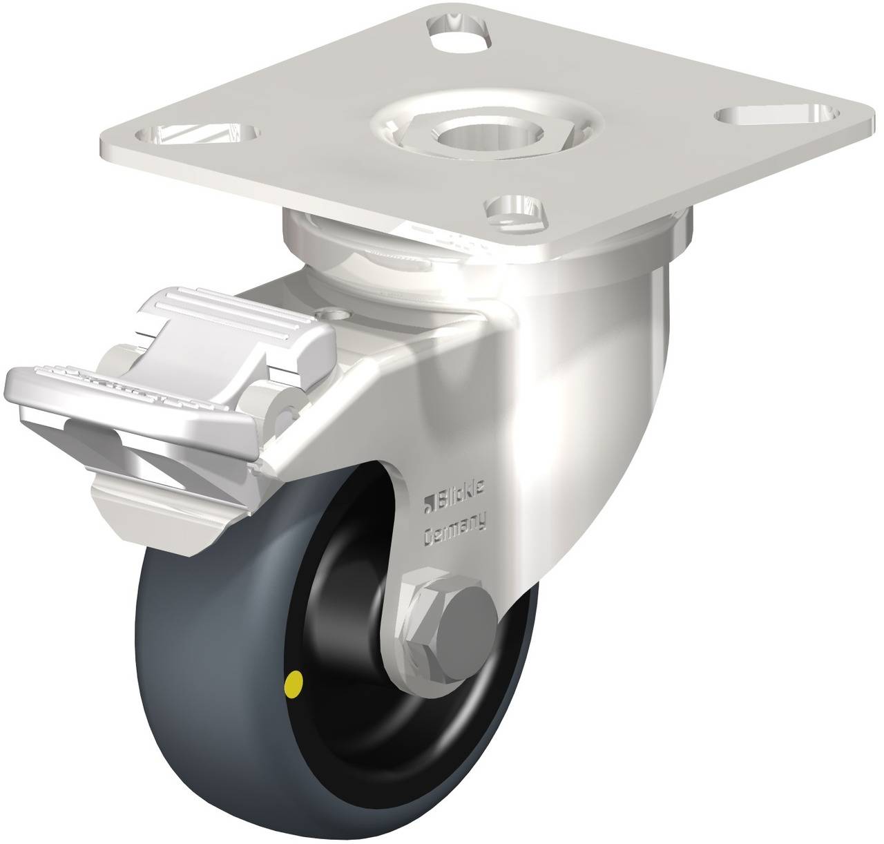Blickle 853220 LPXA-TPA 50G-FI-ELS Kółko skrętne z hamulcem Średnica koła: 50 mm Maksymalne obciążenie: 30 kg 1 szt. - obrazek 1