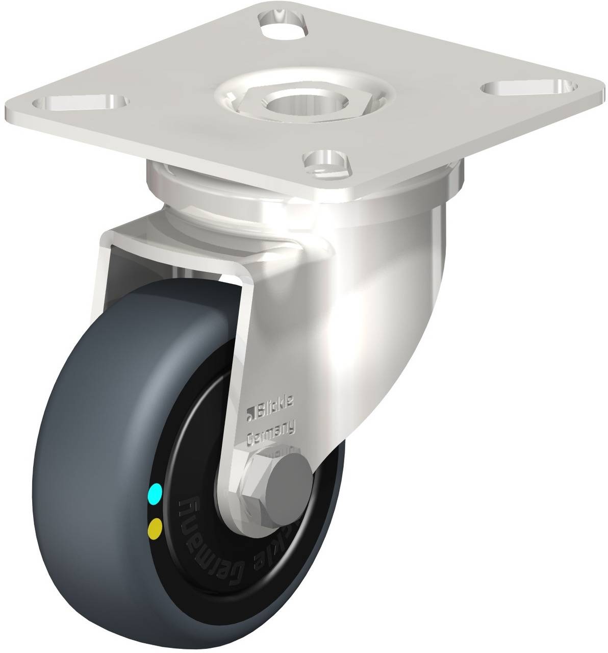 Blickle 853223 LPXA-TPA 50KFD-ELS Kółko skrętne Średnica koła: 50 mm Maksymalne obciążenie: 30 kg 1 szt. - obrazek 1